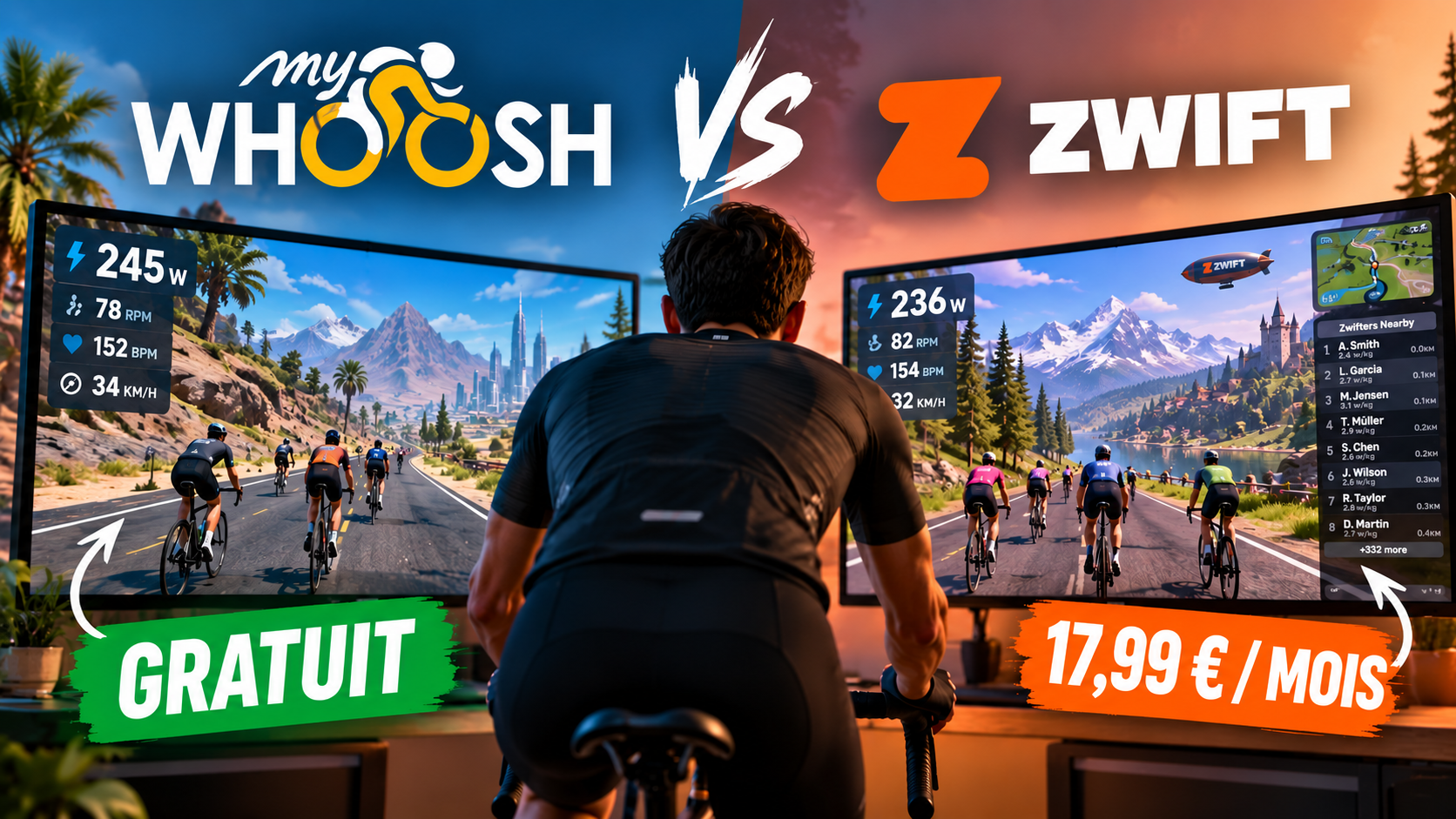 Lire la suite à propos de l’article MyWhoosh : la meilleure alternative gratuite à Zwift ?